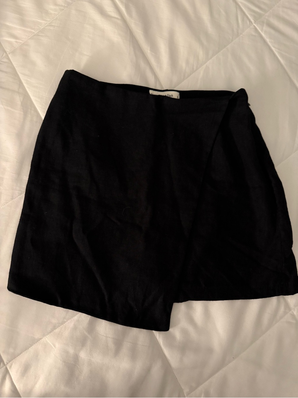 Abercrombie & Fitch Black Wrap Mini Skirt